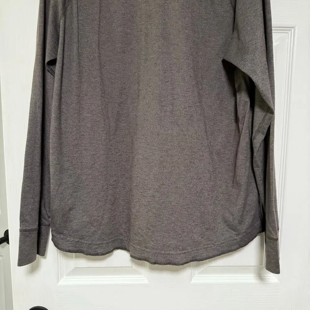 The North Face Men's Gray Henley Long Sleeve Shirt Size XL